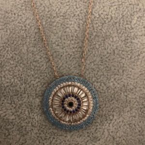 Blue evil eye necklace